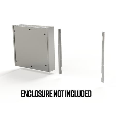 Saginaw Control & Engineering Flush Mount Frame, 35.85 in. H x 2.43 in. W x 1.08 in. L, 316 Stainless Steel SCE-ELFM36HSS